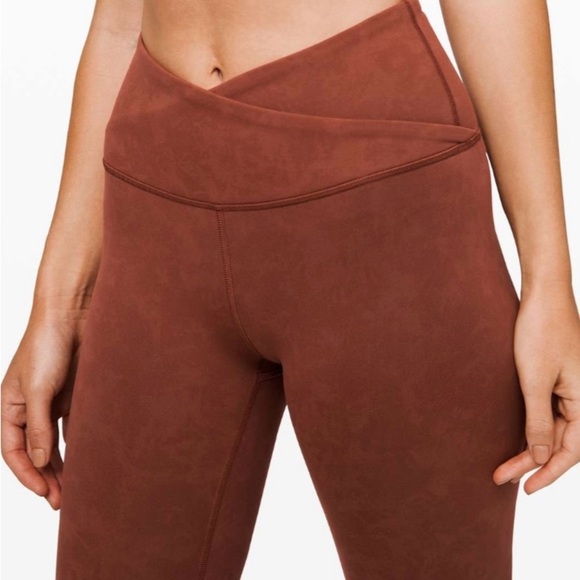 Lululemon sz 4 Always On High-Rise Tight 28" Sky Wash Print Rustic Clay like new - Picture 12 of 14